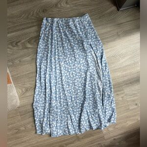 Reformation midi skirt with side slit